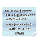 Cocoro#喪中・年賀状じまい/丁寧なご挨拶3a（個別スタンプ：5）