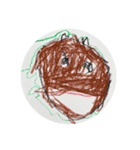 Uの自由画(年少)（個別スタンプ：10）
