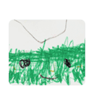 Uの自由画(年少)（個別スタンプ：25）