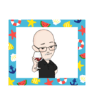 陽気なハゲおじさん（個別スタンプ：24）