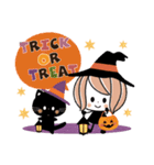 背景が動く♡秋×ハロウィン♡くるりんボブ（個別スタンプ：7）