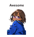 全て同じセリフ【Awesome】  2（個別スタンプ：28）