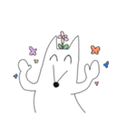 働くボルゾイ（個別スタンプ：36）