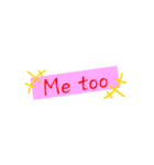 思いを伝えるMessage stamp（個別スタンプ：24）