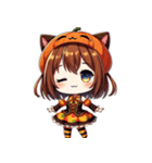 ハロウィン限定！魔女のかわいいスタンプ2（個別スタンプ：2）