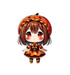 ハロウィン限定！魔女のかわいいスタンプ2（個別スタンプ：4）