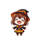 ハロウィン限定！魔女のかわいいスタンプ2（個別スタンプ：5）