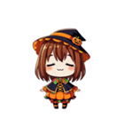 ハロウィン限定！魔女のかわいいスタンプ2（個別スタンプ：6）