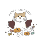 ぽっちゃり猫たちとハロウィンスタンプ（個別スタンプ：6）