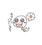 巳年幸運のしろへびちゃん（個別スタンプ：7）