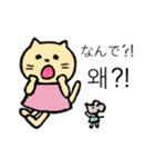 ねこさんとハングルで（個別スタンプ：5）