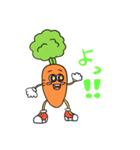 コミカルなにんじん（個別スタンプ：7）