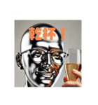 金属的な人（個別スタンプ：17）
