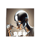 金属的な人（個別スタンプ：18）