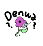お返事するお花（個別スタンプ：9）