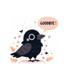 カラスくんスタンプシリーズ（個別スタンプ：8）