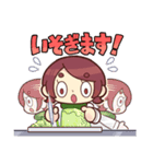 働く！あずきちゃん（個別スタンプ：3）