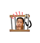 依杜5歳＆莉世4歳 年末年始バージョン（個別スタンプ：23）
