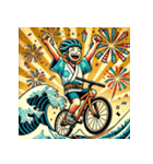 自転車旅の感情ライダー（個別スタンプ：3）