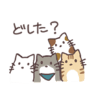 シンプルねこ達の日常（個別スタンプ：13）