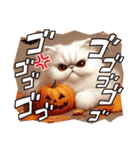 ハロウィンねこの秋スタンプ（個別スタンプ：4）