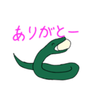 ゆるーいヘビちゃん（個別スタンプ：4）
