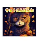 ハッピーハロウィン猫 キッキ（個別スタンプ：8）