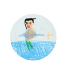 Zの自由画『年長』（個別スタンプ：8）