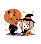 ♡秋×ハロウィン♡くるりんボブ（個別スタンプ：38）