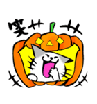 ふでねこ5【秋、ハロウィン】筆文字（個別スタンプ：31）