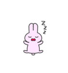 ピンク色のうさぎ LINEスタンプ1（個別スタンプ：24）