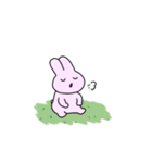 ピンク色のうさぎ LINEスタンプ1（個別スタンプ：32）