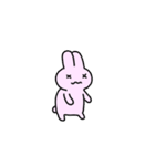 ピンク色のうさぎ LINEスタンプ1（個別スタンプ：38）