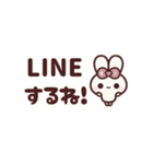 ▶️動く⬛ウサギ❹❺⬛LINE毎日【でか文字】（個別スタンプ：10）