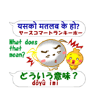 ネパール語＋日本語＋英語 通信用 発音付（個別スタンプ：33）