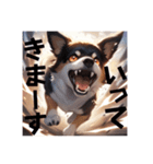 激しい勢いの犬 文字ありver.（個別スタンプ：12）