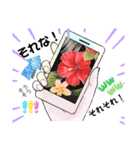 ハイビスカスLINEスタンプ（個別スタンプ：8）
