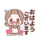 表情豊かシニア❤デカ文字❤使える♪見やすい（個別スタンプ：7）