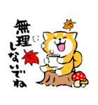 ふでしば26【秋、ハロウィン】筆文字（個別スタンプ：22）