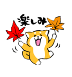 ふでしば26【秋、ハロウィン】筆文字（個別スタンプ：34）