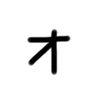 LINEで視力検査カタカナ編（個別スタンプ：6）