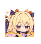 ハロウィン＆クリスマス＆冬【ちびキャラ】（個別スタンプ：28）