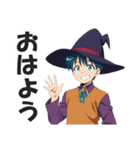 ハロウィンコスプレ少年の日常会話スタンプ（個別スタンプ：1）