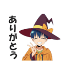 ハロウィンコスプレ少年の日常会話スタンプ（個別スタンプ：4）