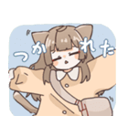 おばけねこと女の子（個別スタンプ：18）