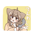 おばけねこと女の子（個別スタンプ：28）