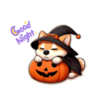 ハロウィンの柴犬くん（個別スタンプ：7）