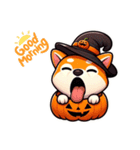 ハロウィンの柴犬くん（個別スタンプ：8）