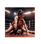 敬語で！女子プロレスラームーブ（個別スタンプ：8）