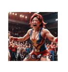 敬語で！女子プロレスラームーブ（個別スタンプ：14）